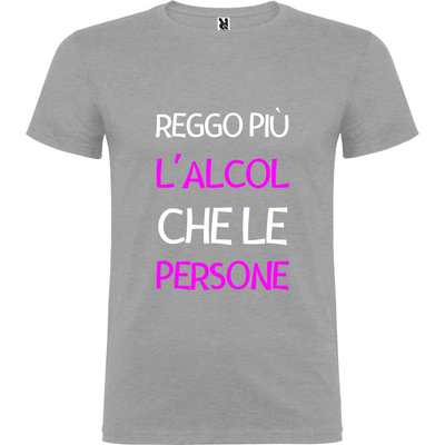 Maglietta Unisex personalizzata Reggo più l'Alcol 