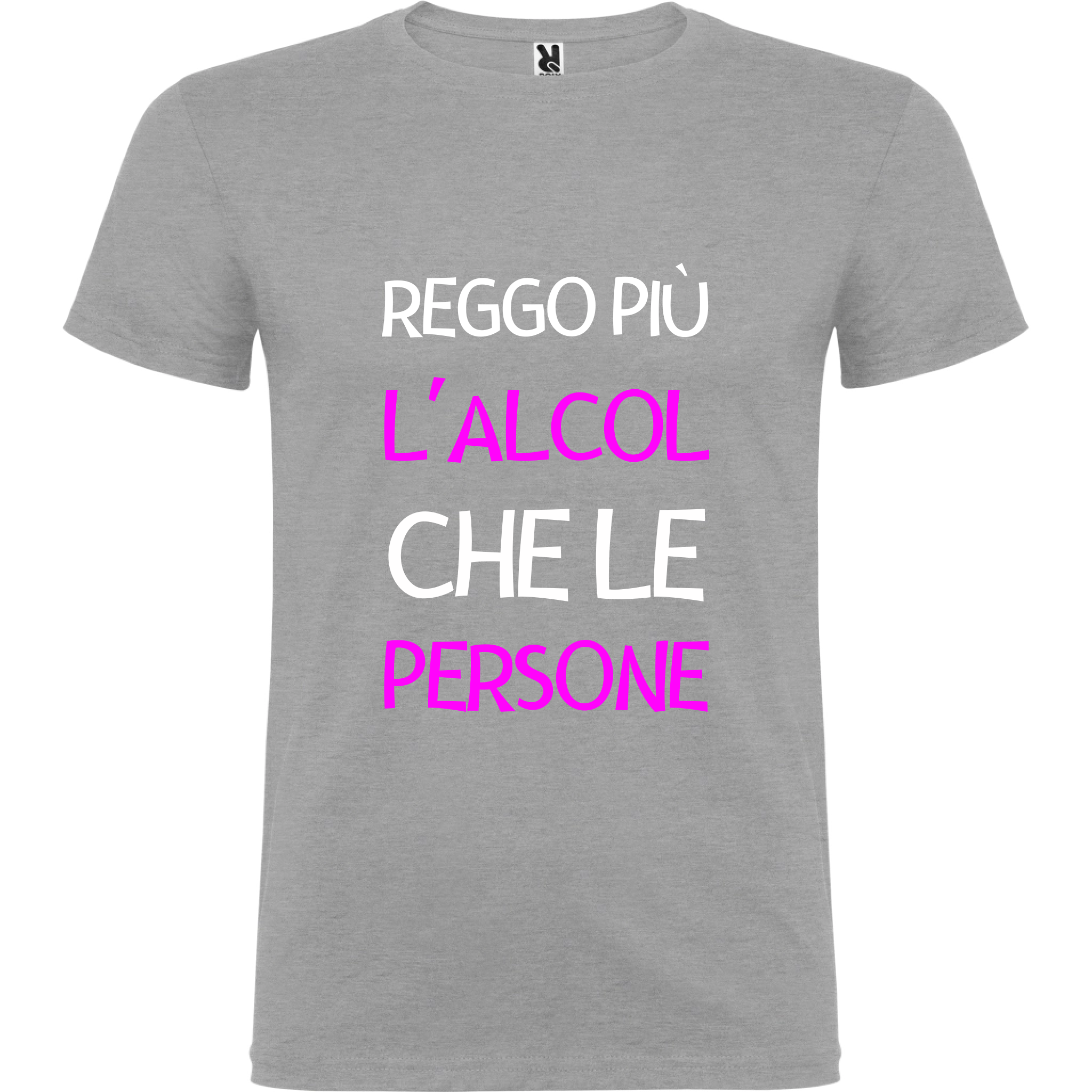 Maglietta Unisex personalizzata Reggo più l'Alcol 