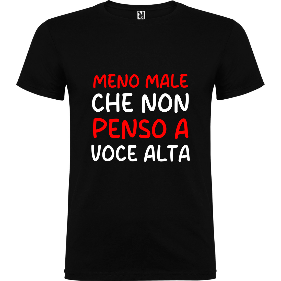 Maglietta Unisex personalizzata Meno Male 