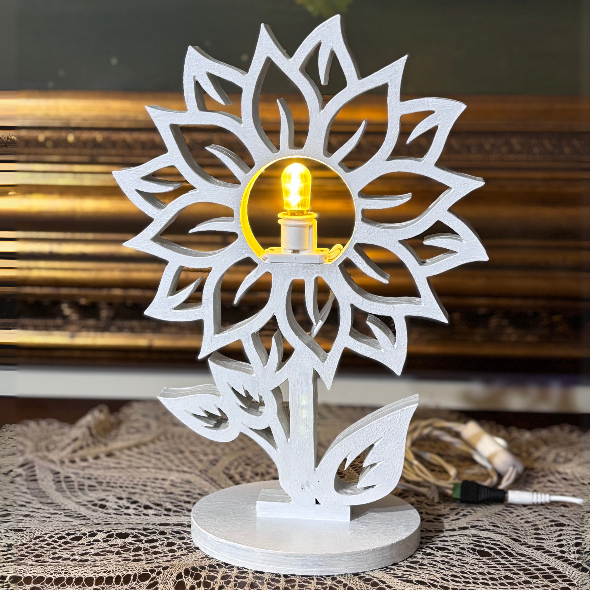 Luminaria Girasole con base Idea's Cottage di Brunetti Marco