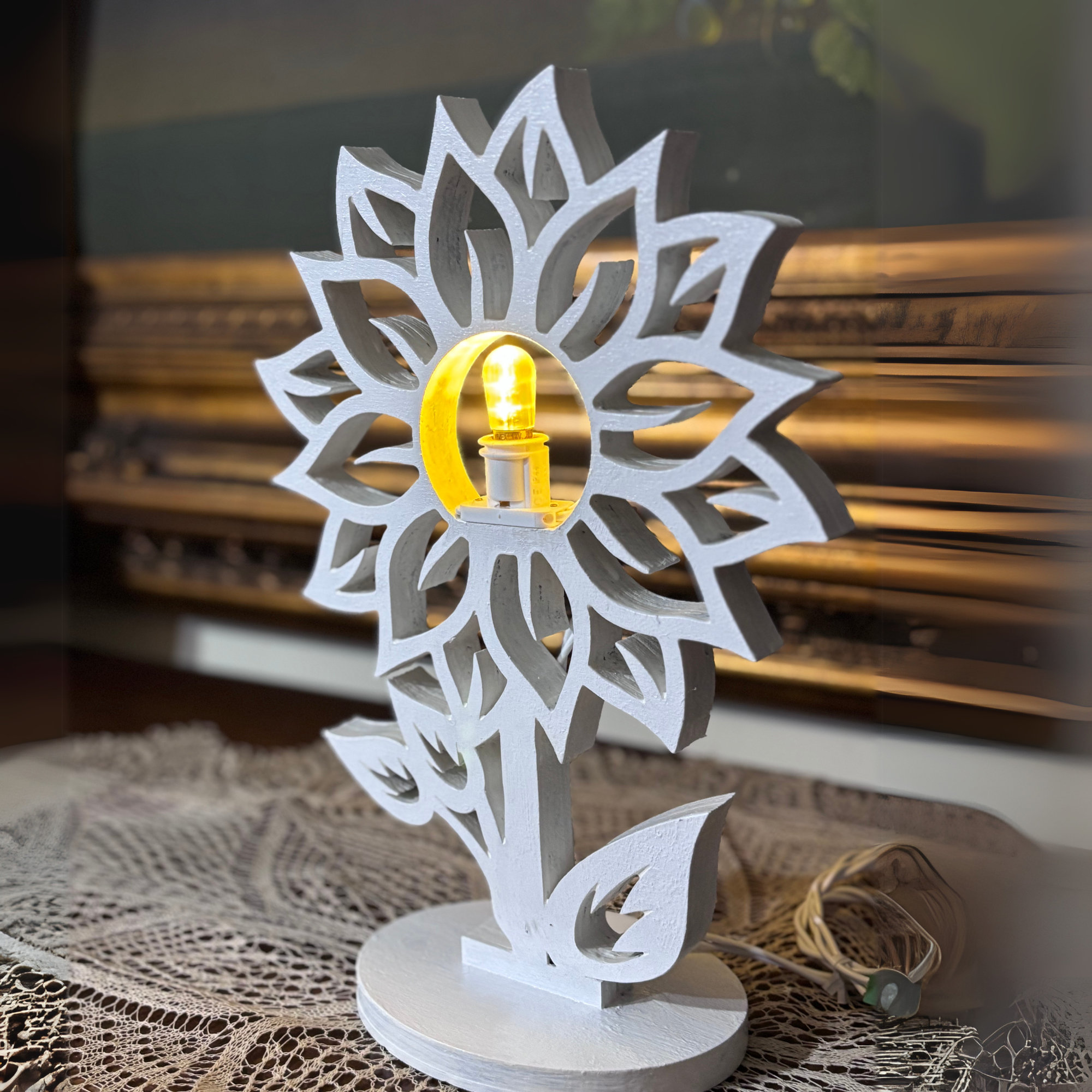 Luminaria Girasole con base Idea's Cottage di Brunetti Marco