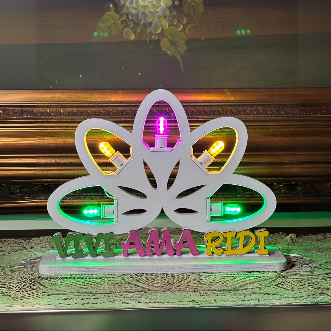 Luminaria Vivi Ama Ridi Idea's Cottage di Brunetti Marco