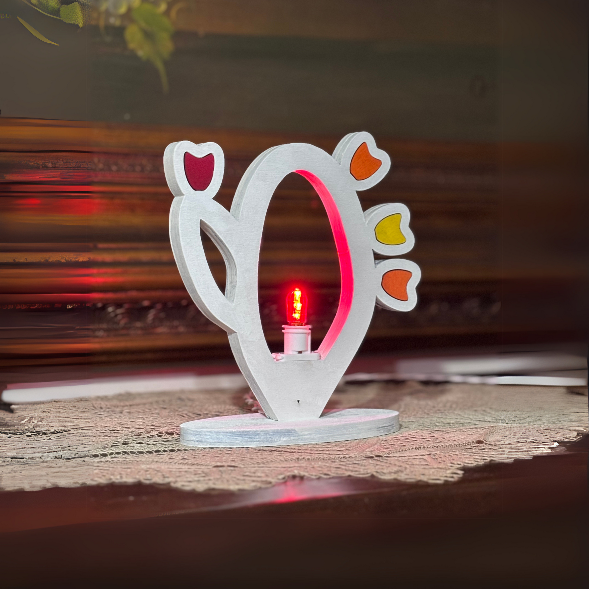 Luminaria pala di Fico D'india Idea's Cottage di Brunetti Marco