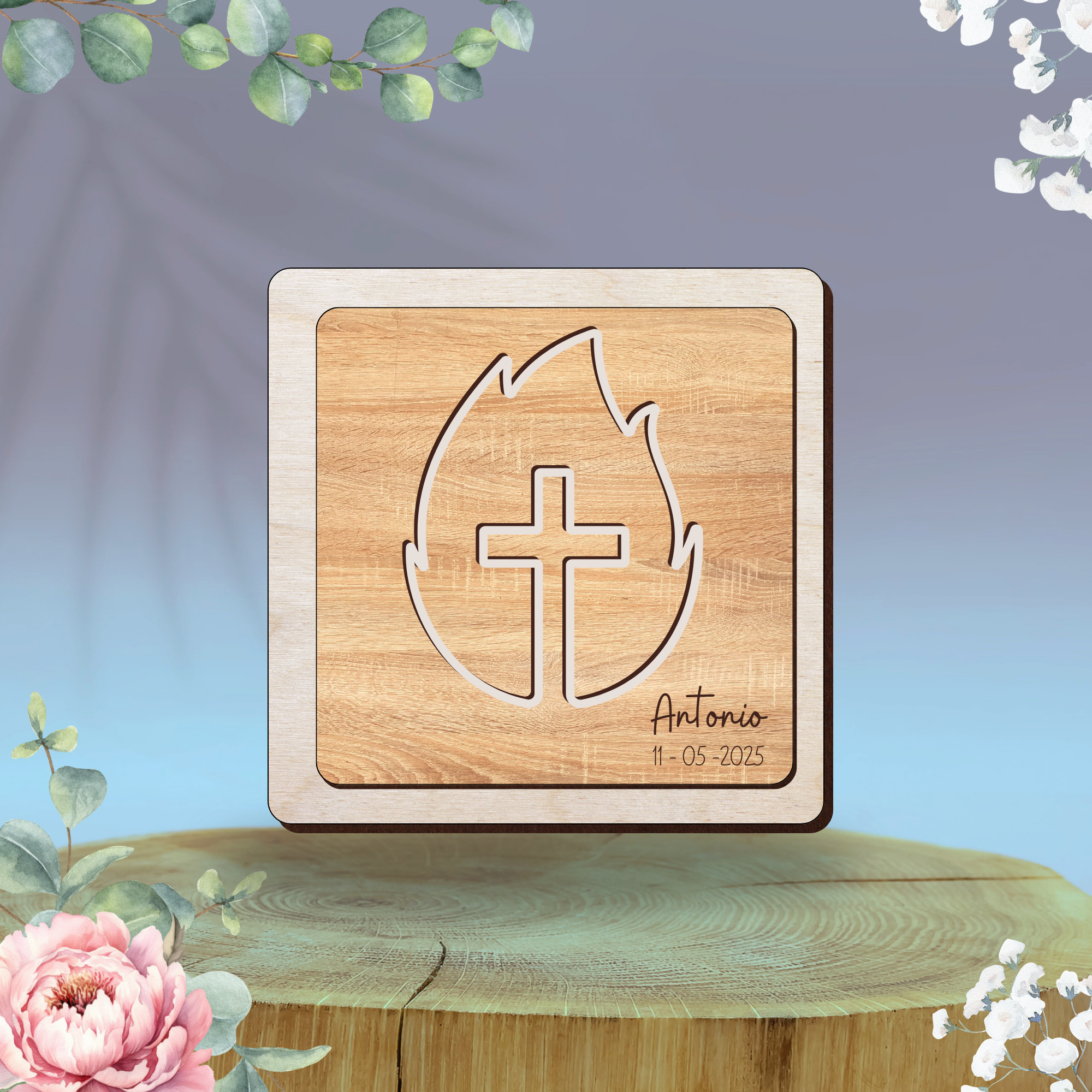 Bomboniera Croce Ardente per prima comunione Idea's Cottage