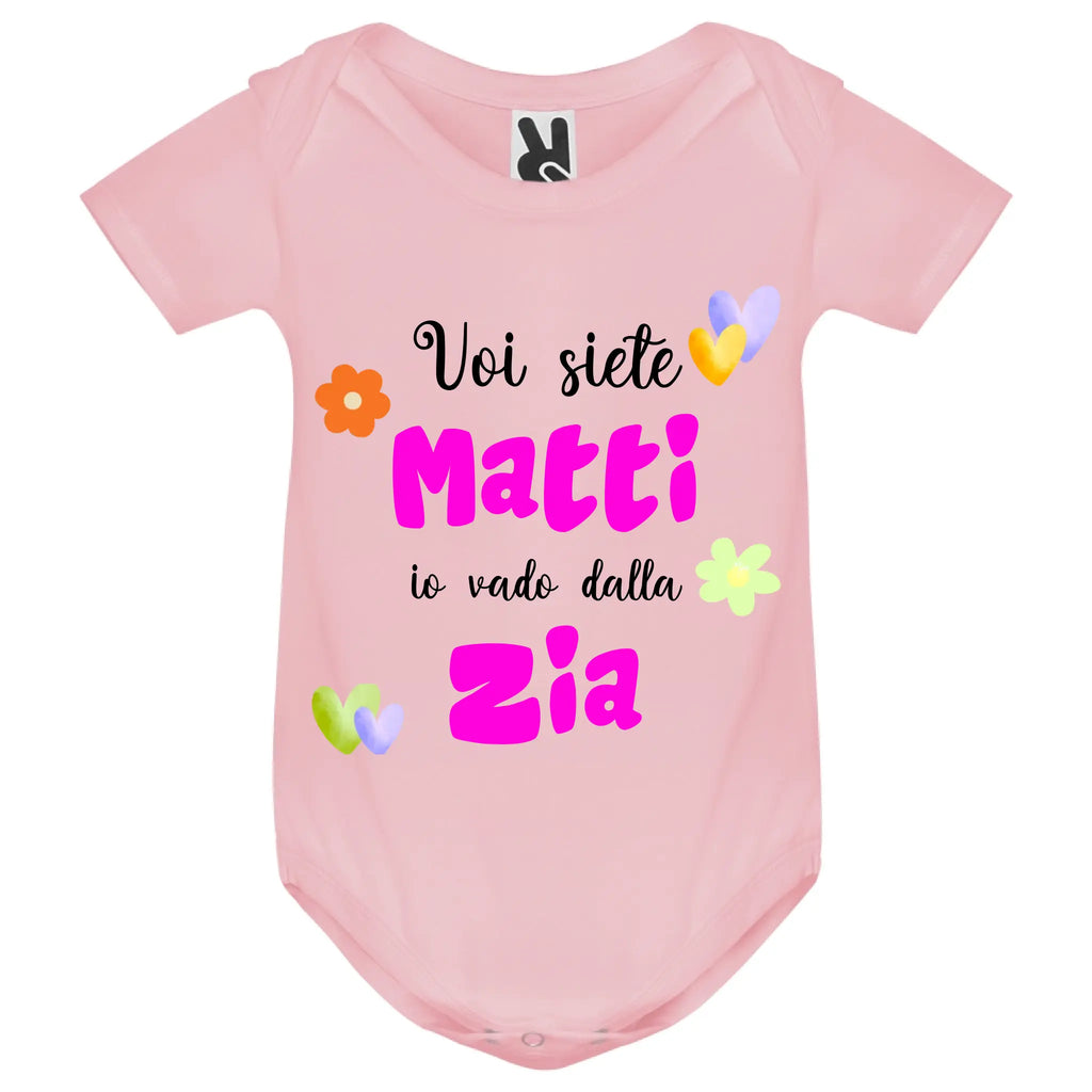 Body Neonato manica corta personalizzabile - Idea regalo divertente Mamma, Papà; Nonno, Nonna, Zio, Zia, Madrina 