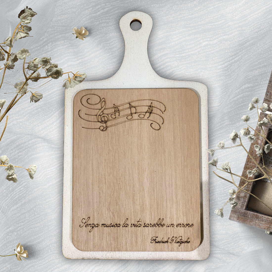 Bomboniera Tagliere Note Musicali Idea's Cottage