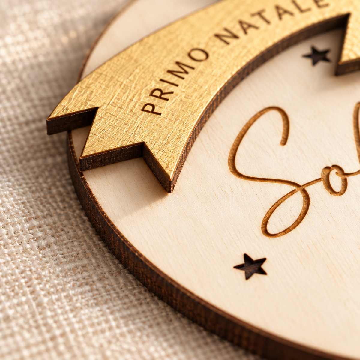 Pallina di natale Primo natale per matrimonio o nascita 