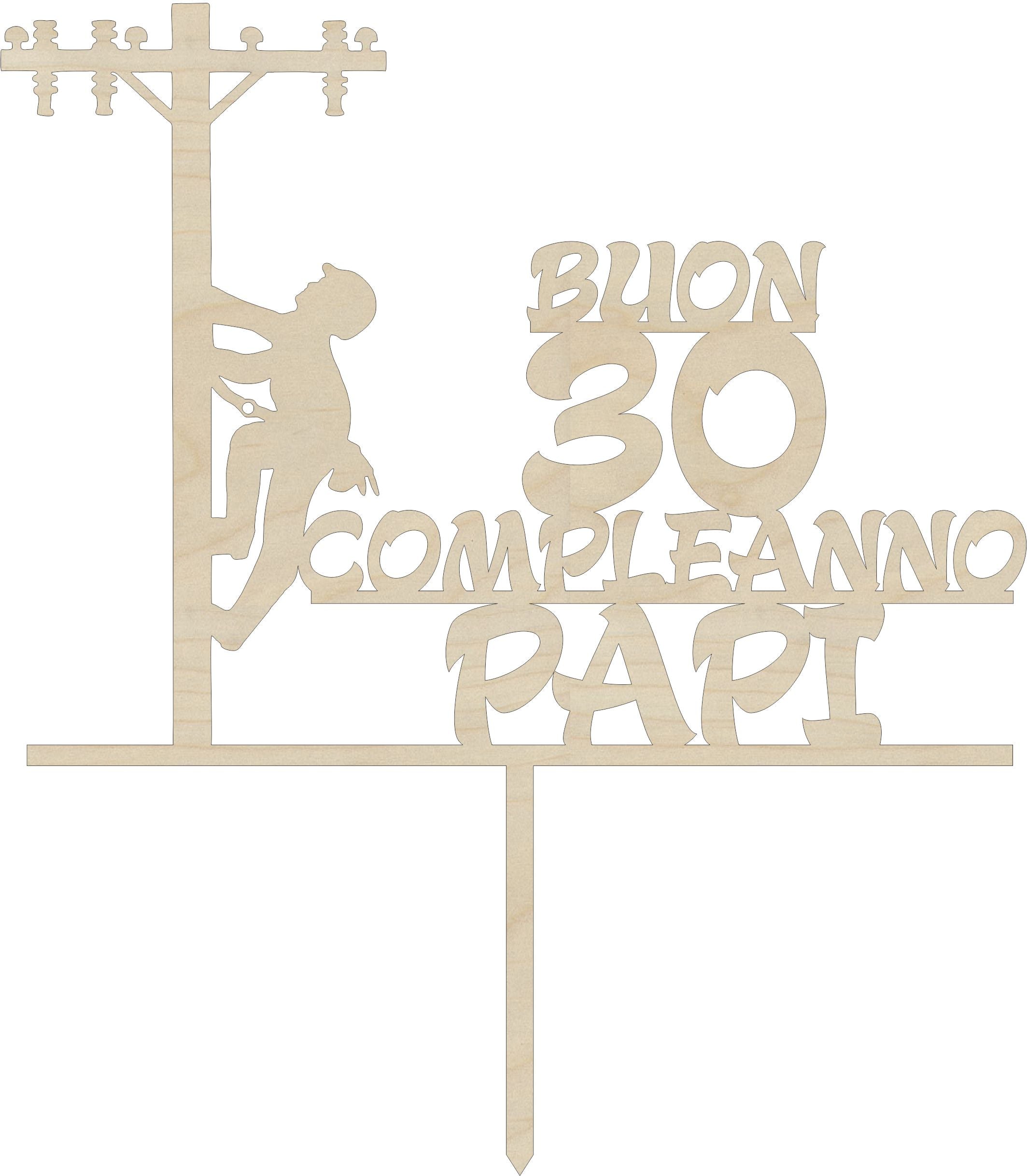 Cake topper Elettricista Idea's Cottage