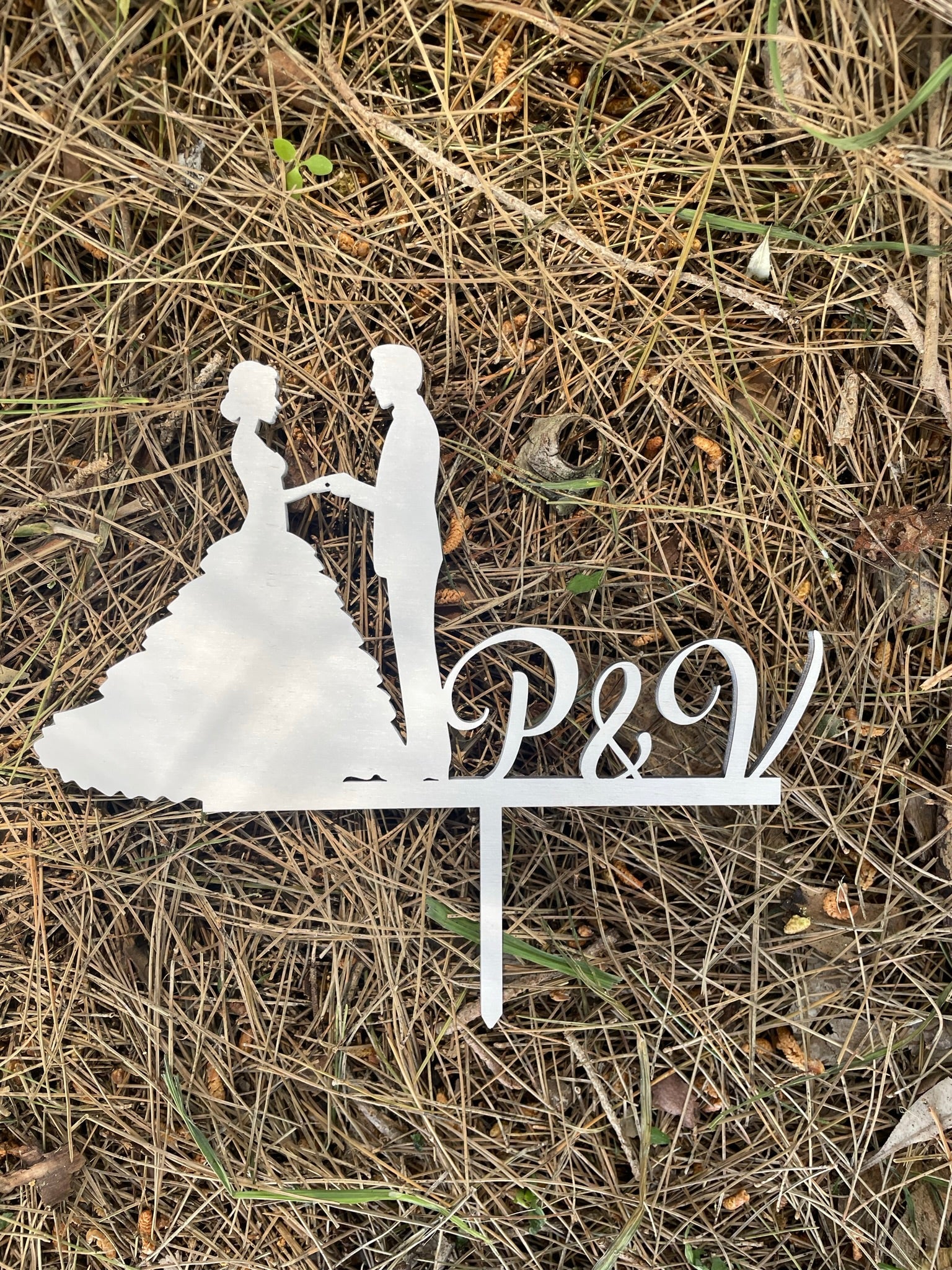 Cake topper con iniziali personalizzabile Idea's Cottage