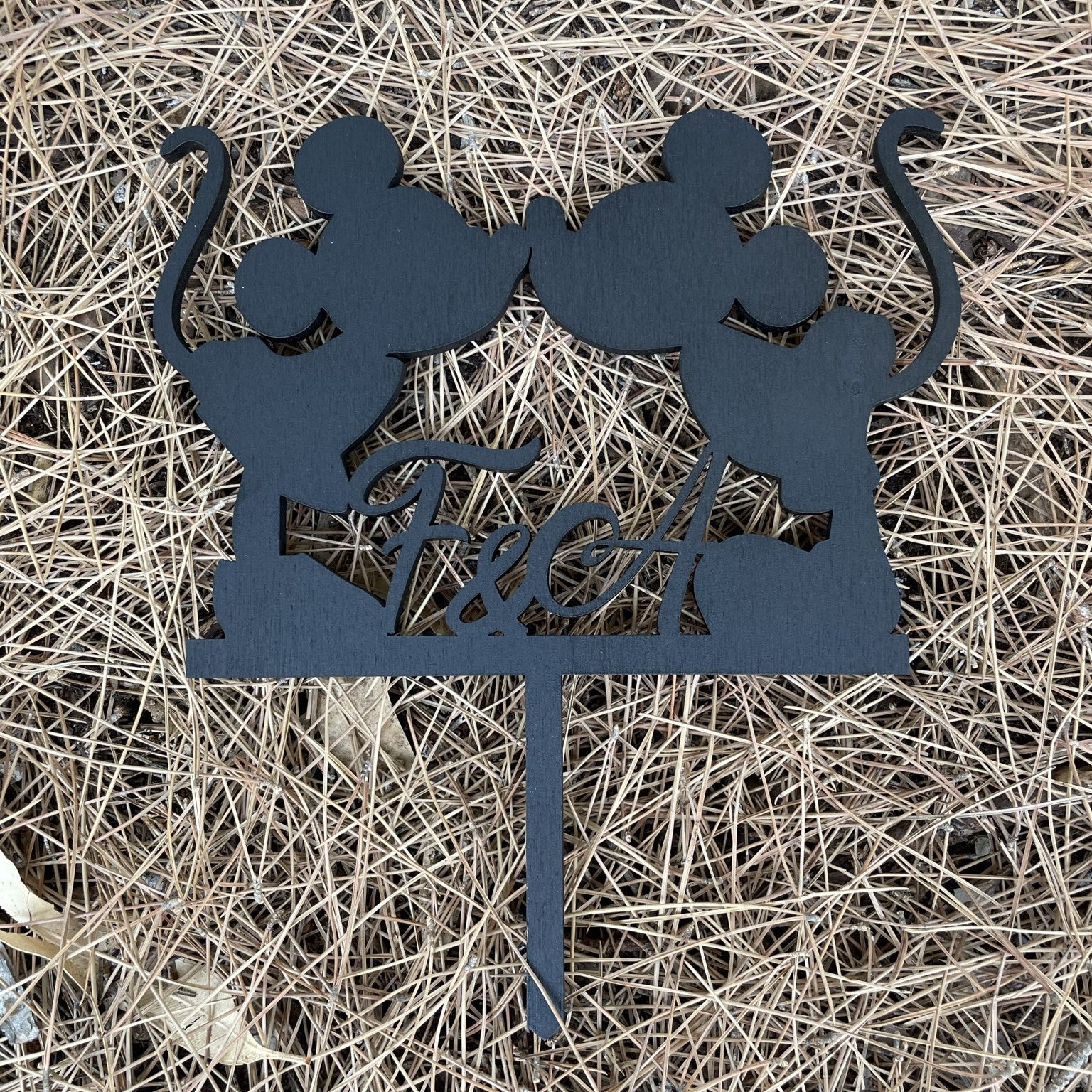 Cake topper disney con minnie e topolino personalizzabili Idea's Cottage