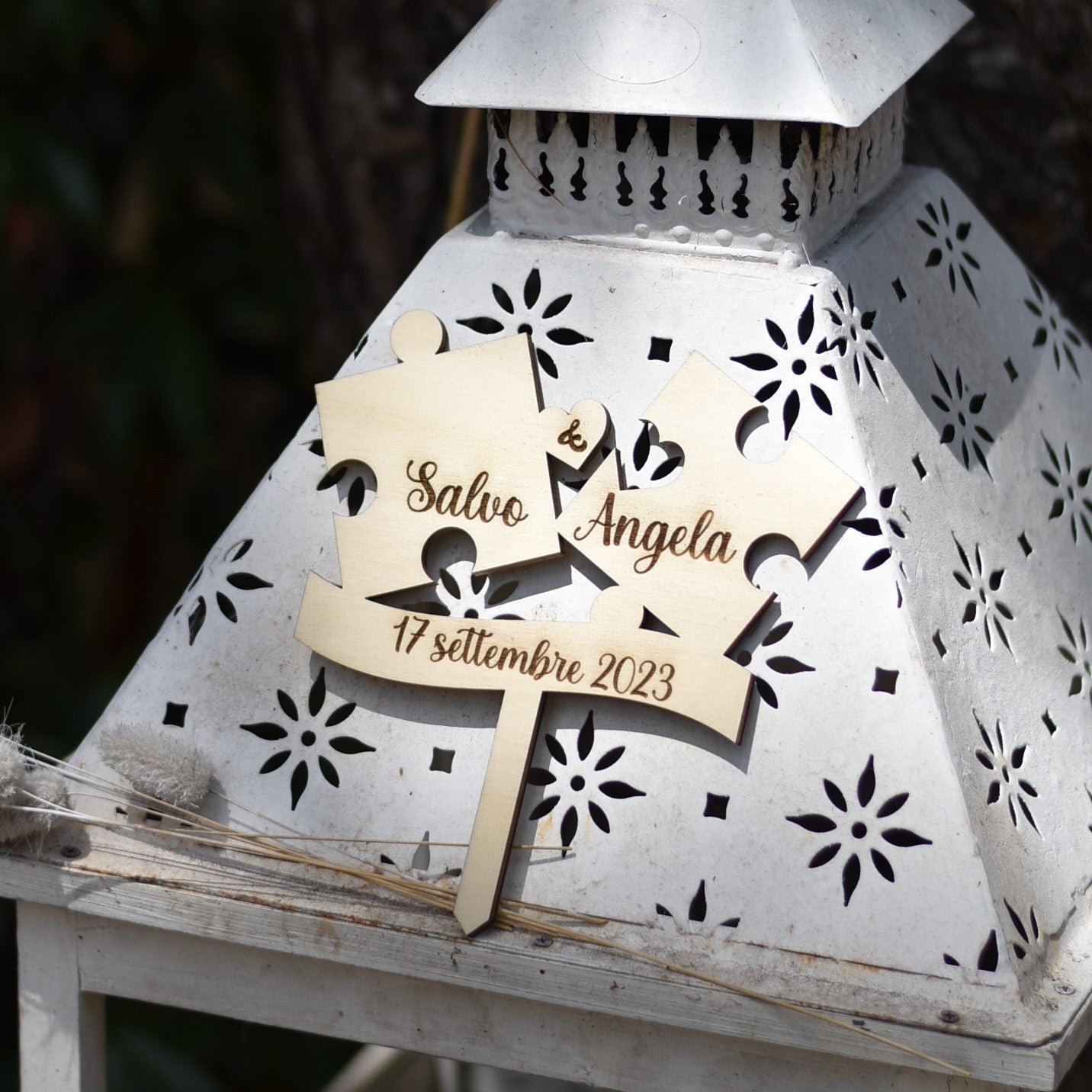 Cake topper puzzle personalizzabili Idea's Cottage