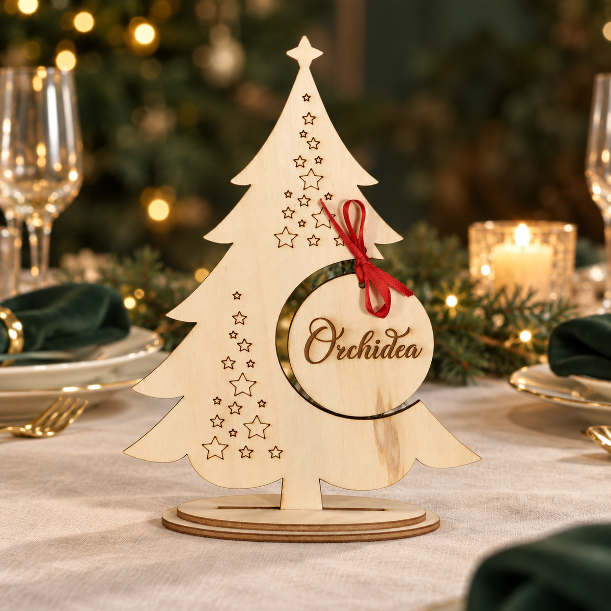 Segnatavolo Albero di Natale 