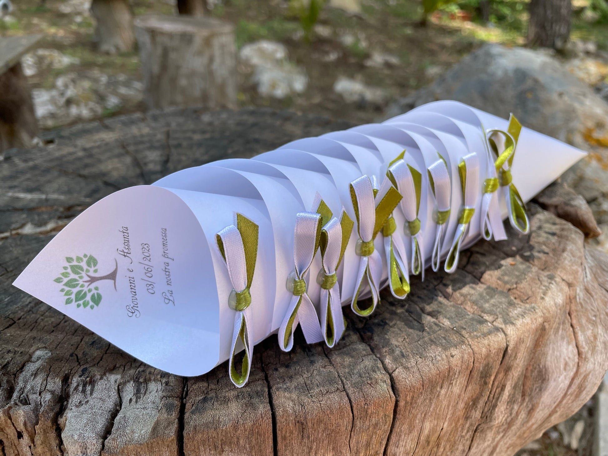 Cono Portariso Tema Albero della Vita Foglie Idea's Cottage