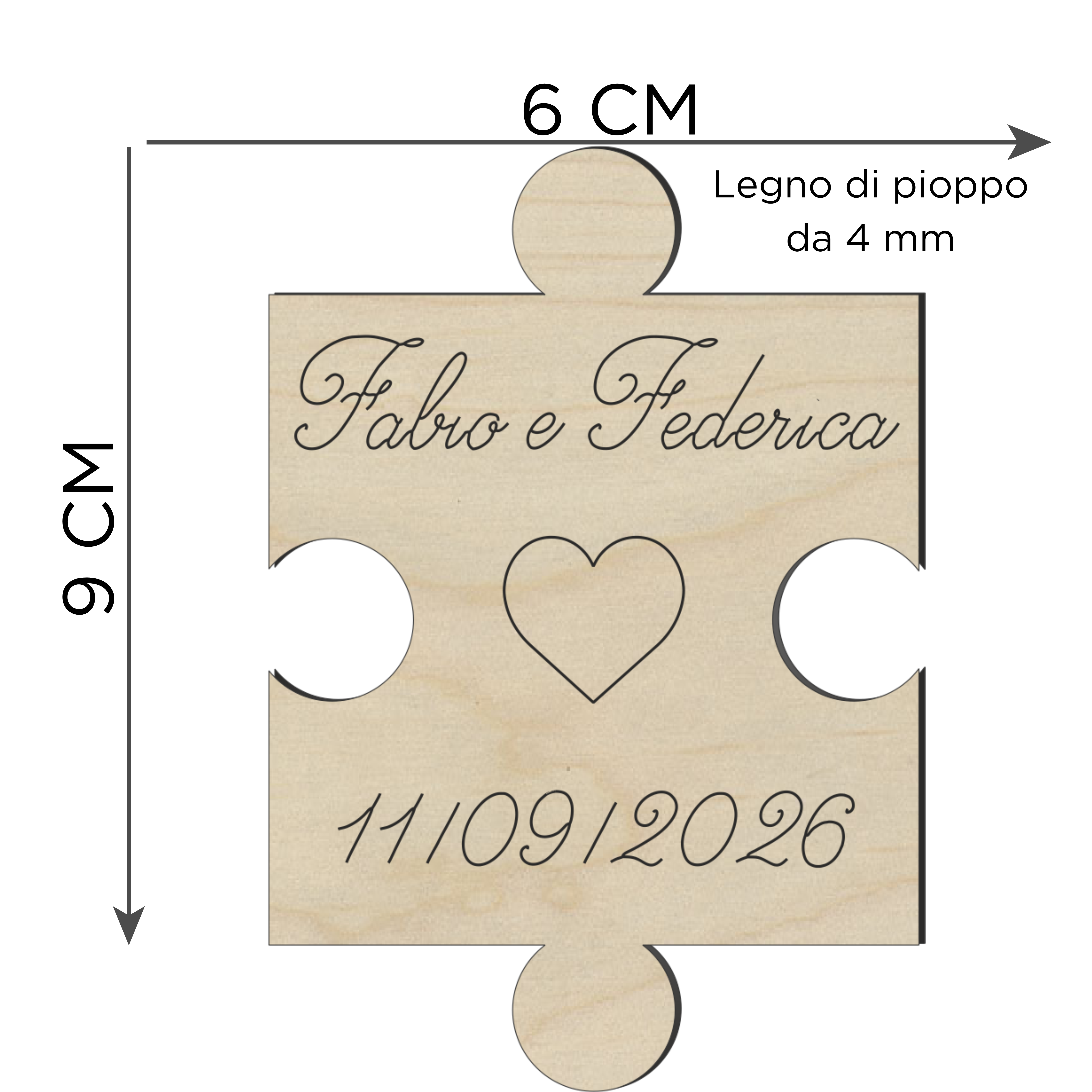 Segnaposto puzzle 
