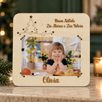 Quadretto portafoto personalizzato con nome con albero di Natale Idee Regalo Natalizie 