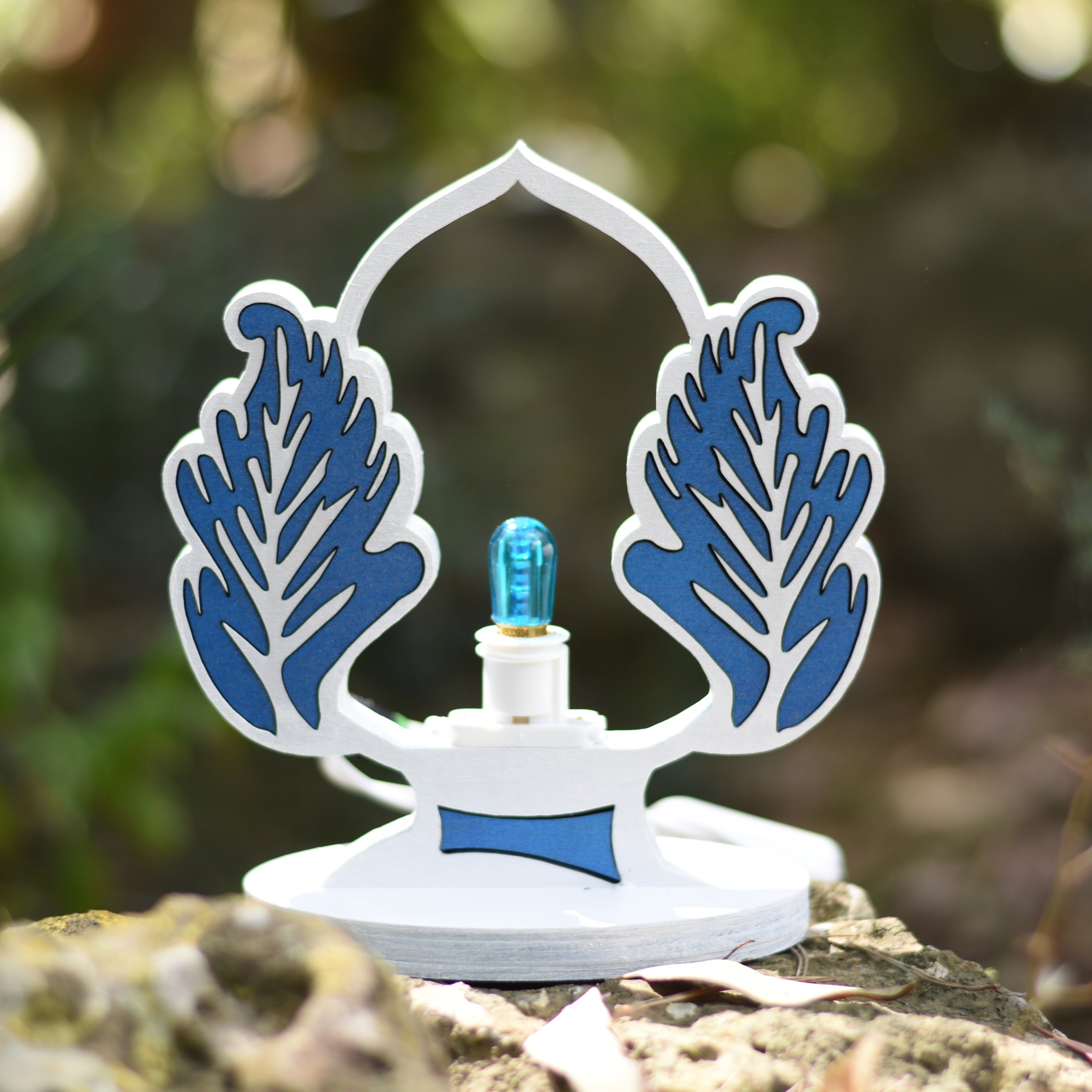 Luminaria Pumo Rosso in Legno Idea's Cottage di Brunetti Marco