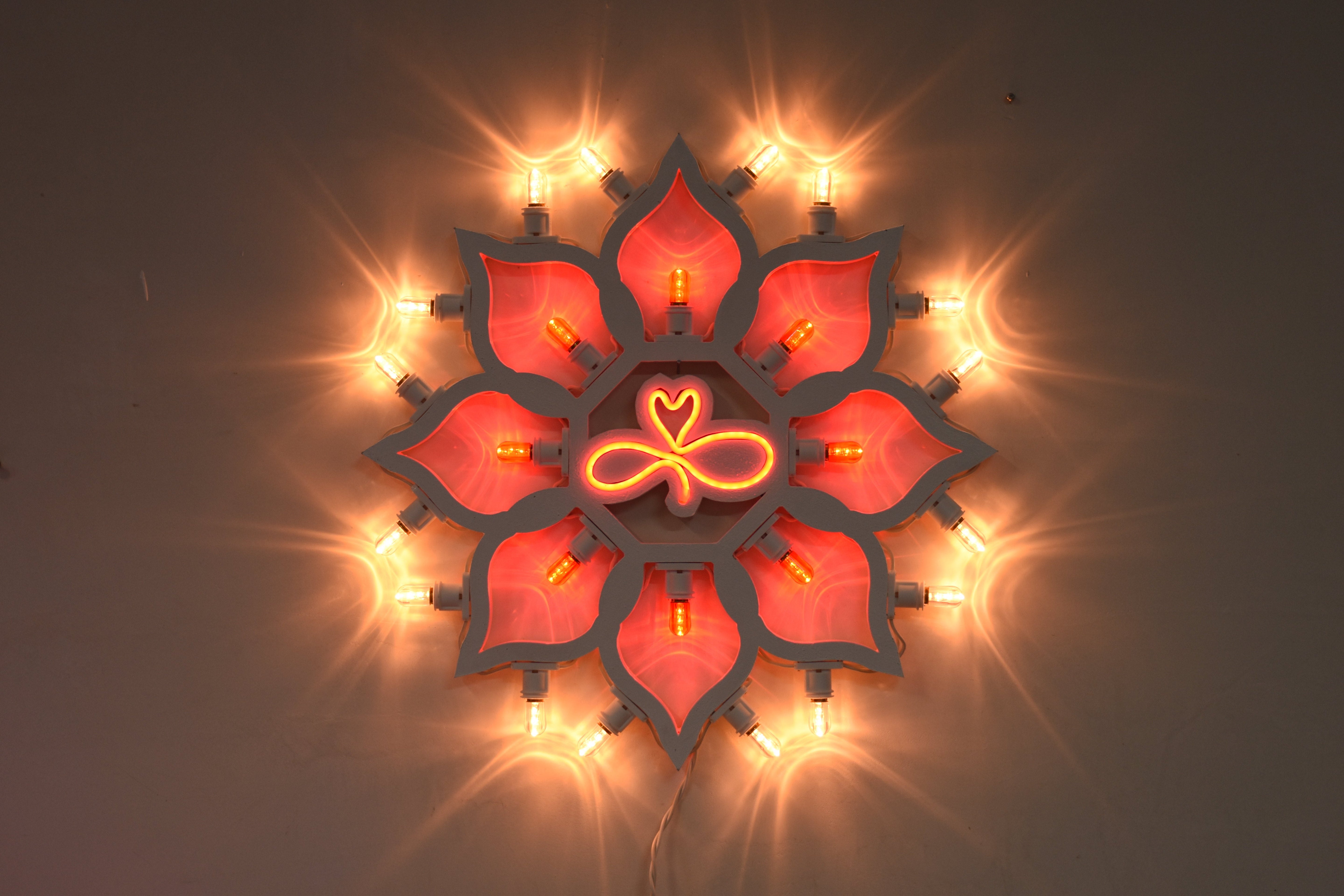 Luminaria Rosone Sole Led 