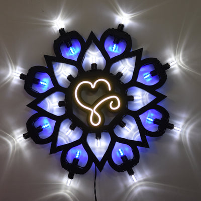 Luminaria Rosone Isabella cuore Led 