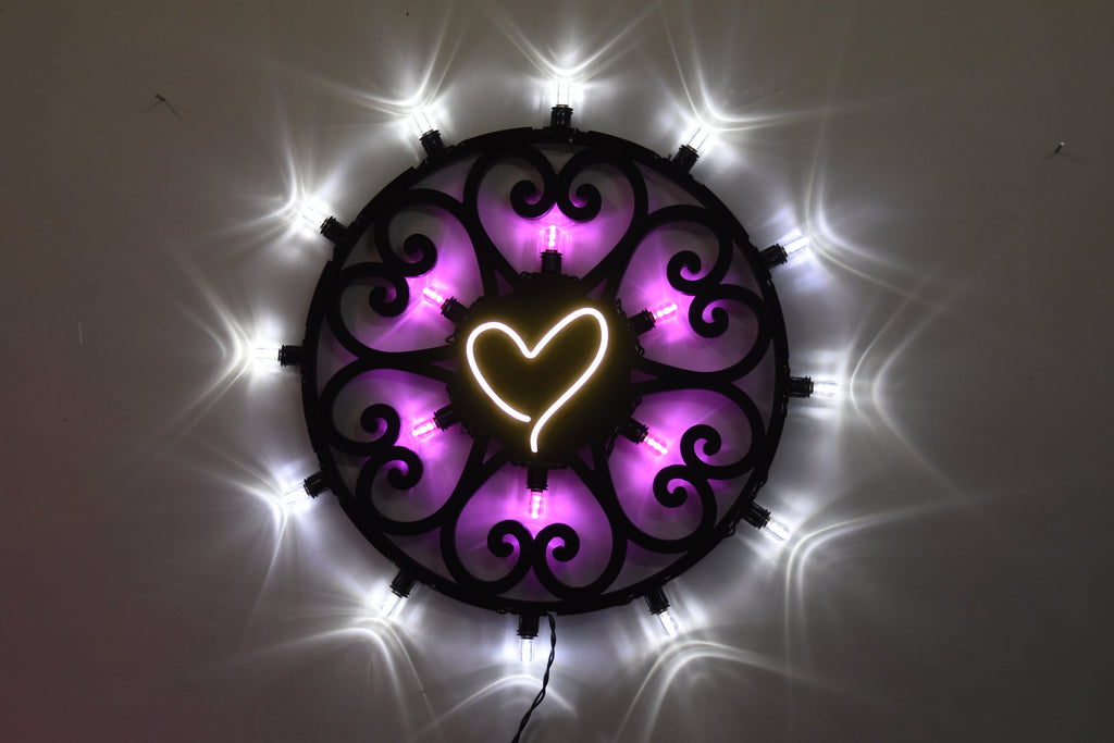 Luminaria Rosone Cuore Led 