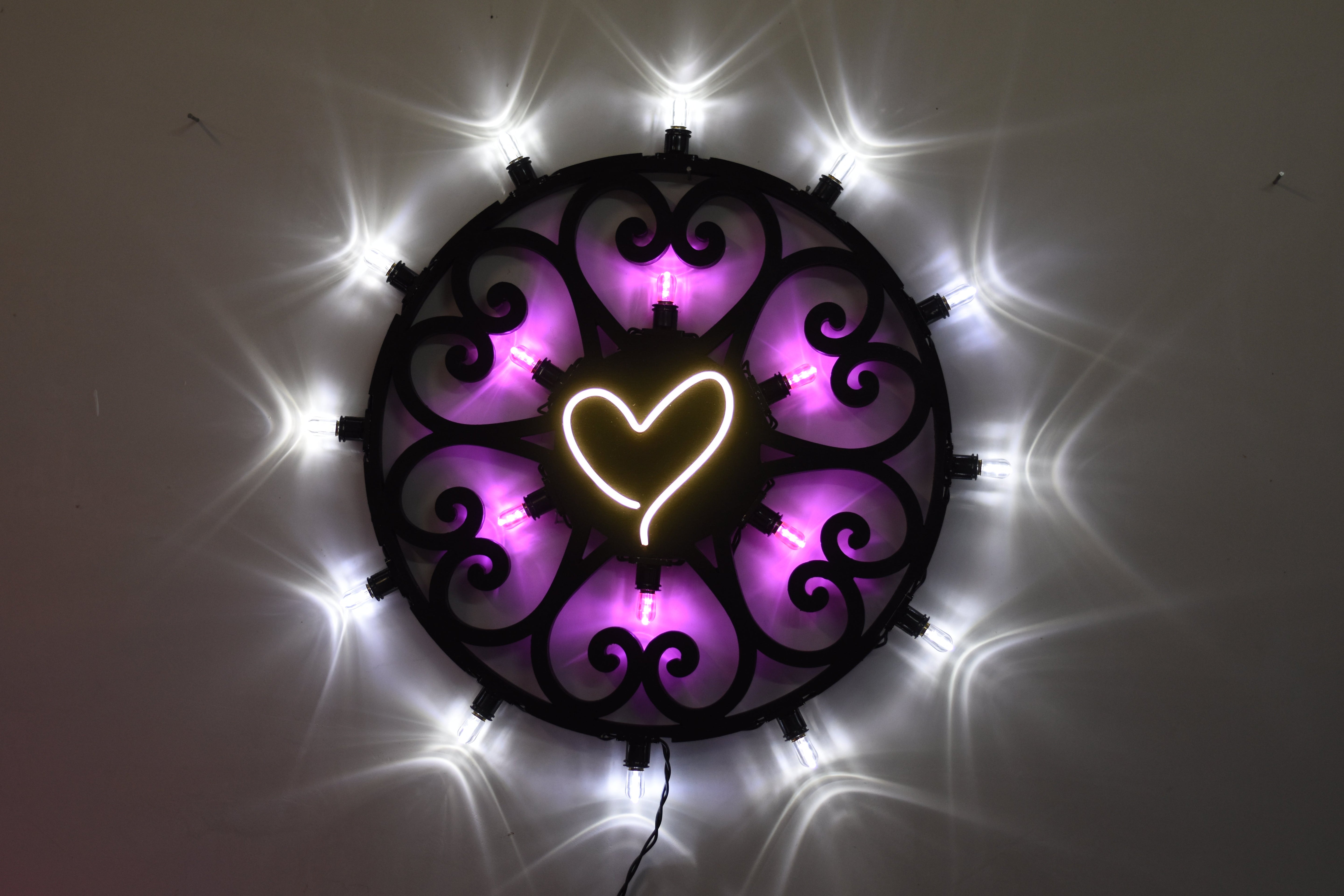 Luminaria Rosone Cuore Led 