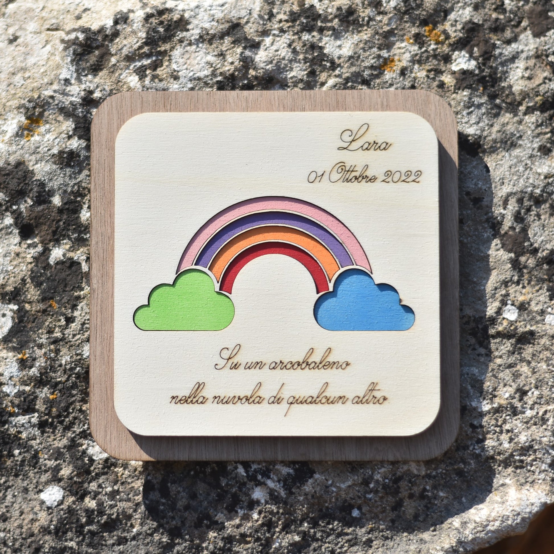 Bomboniera sottopentola arcobaleno Bomboniere personalizzate Idea's Cottage