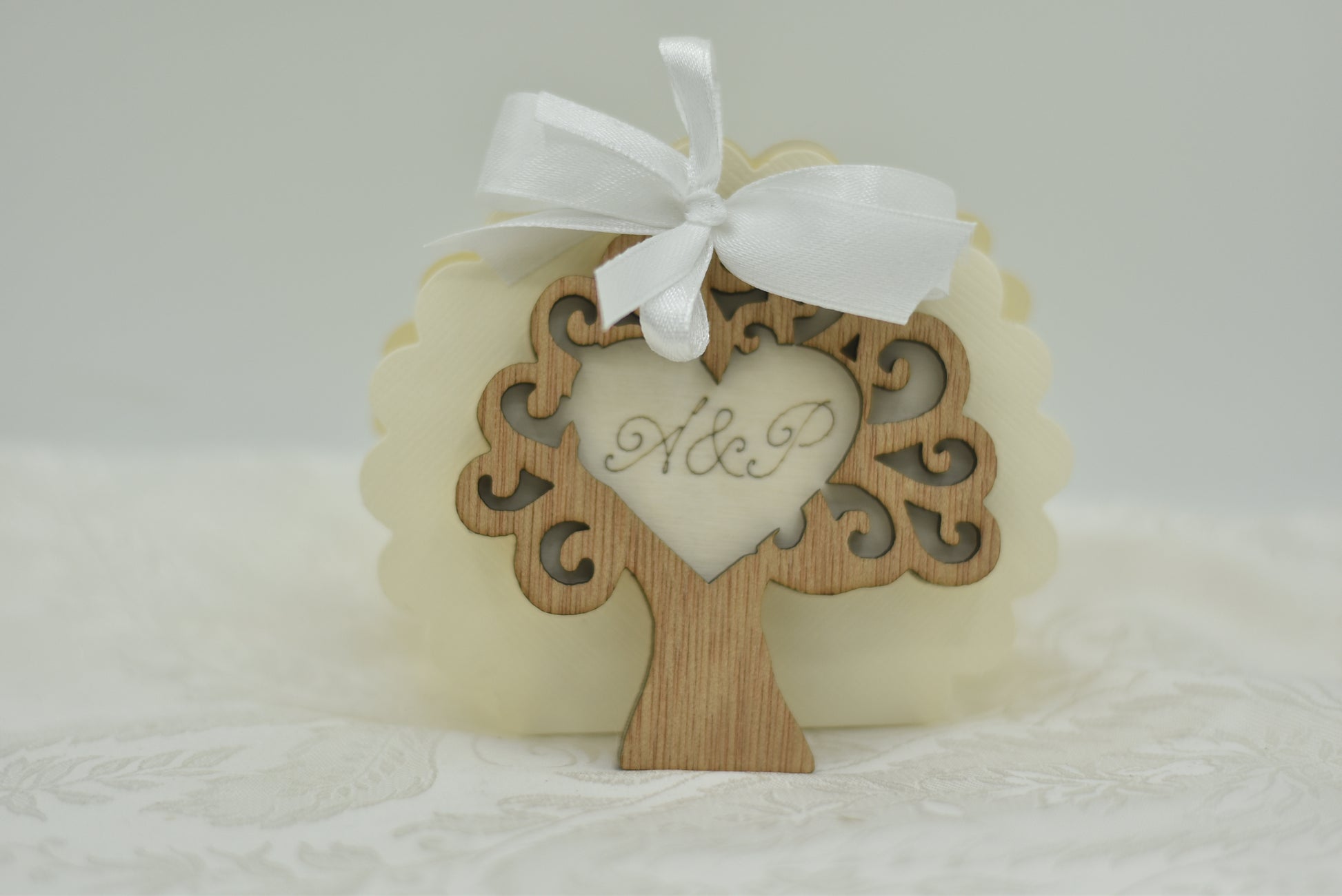Magnete bomboniera matrimonio albero della vita Bomboniere personalizzate calamite in legno Idea's Cottage