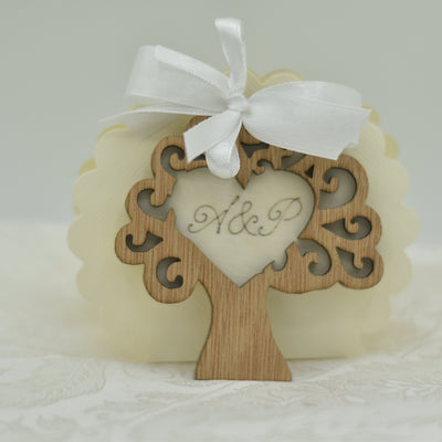 Magnete bomboniera matrimonio albero della vita Bomboniere personalizzate calamite in legno Idea's Cottage