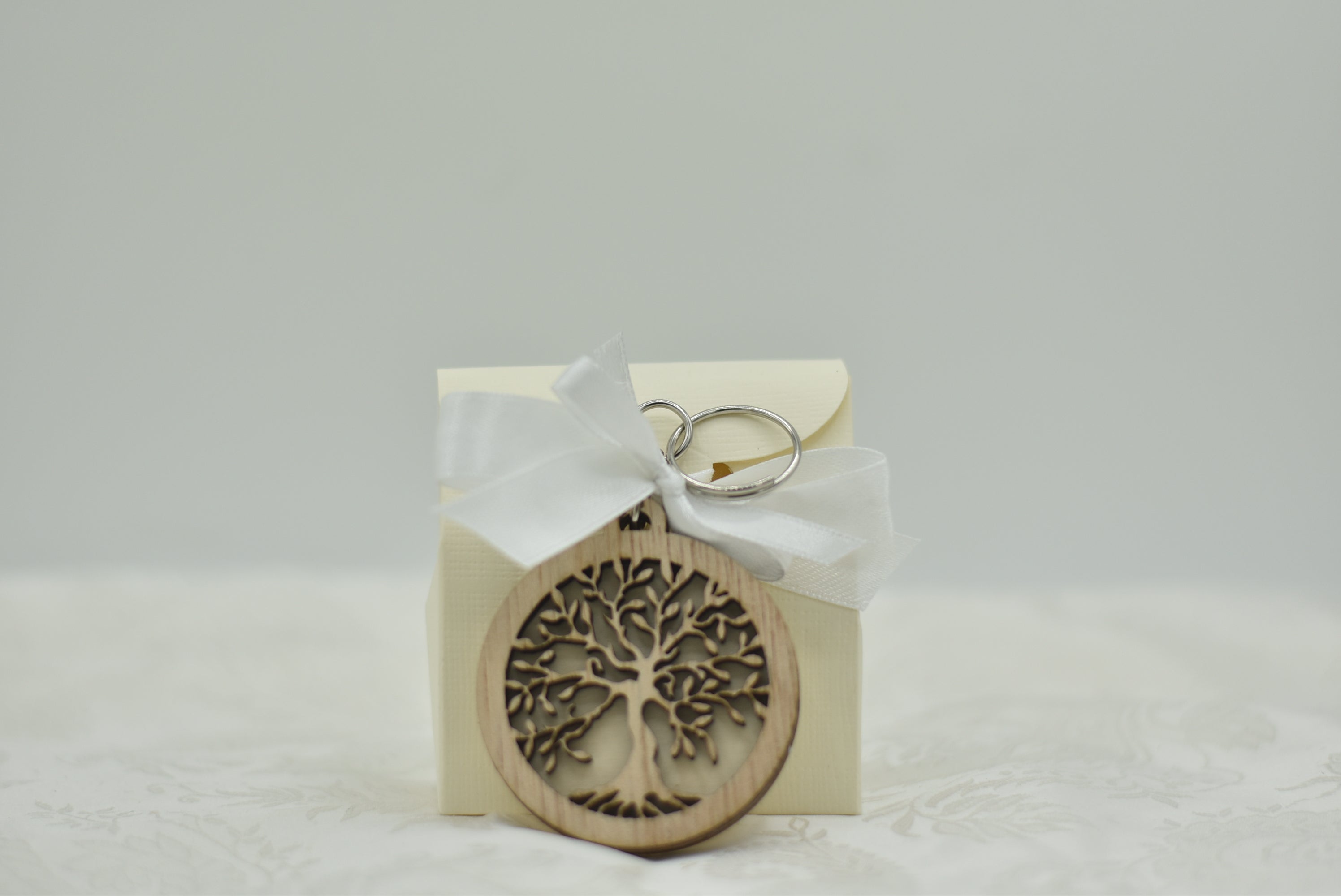 Portachiave in legno albero della vita Bomboniera personalizzata Bomboniere utili ed economiche Idea's Cottage