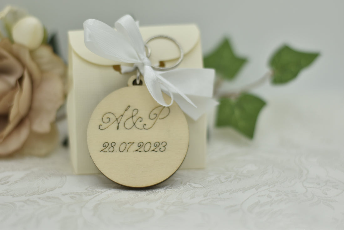 Portachiave in legno albero della vita Bomboniera personalizzata Bomboniere utili ed economiche Idea's Cottage