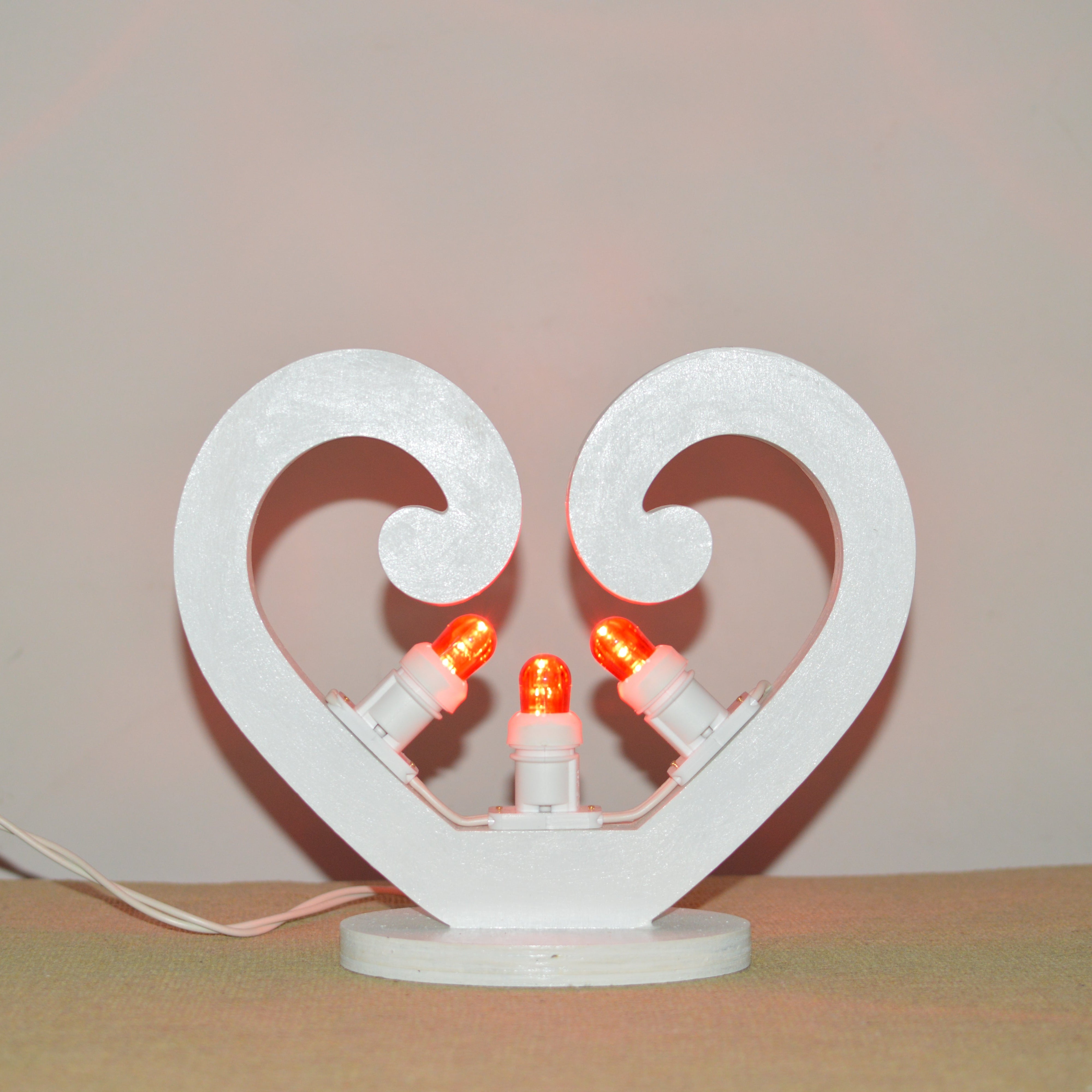 Luminaria Cuore da tavolo 