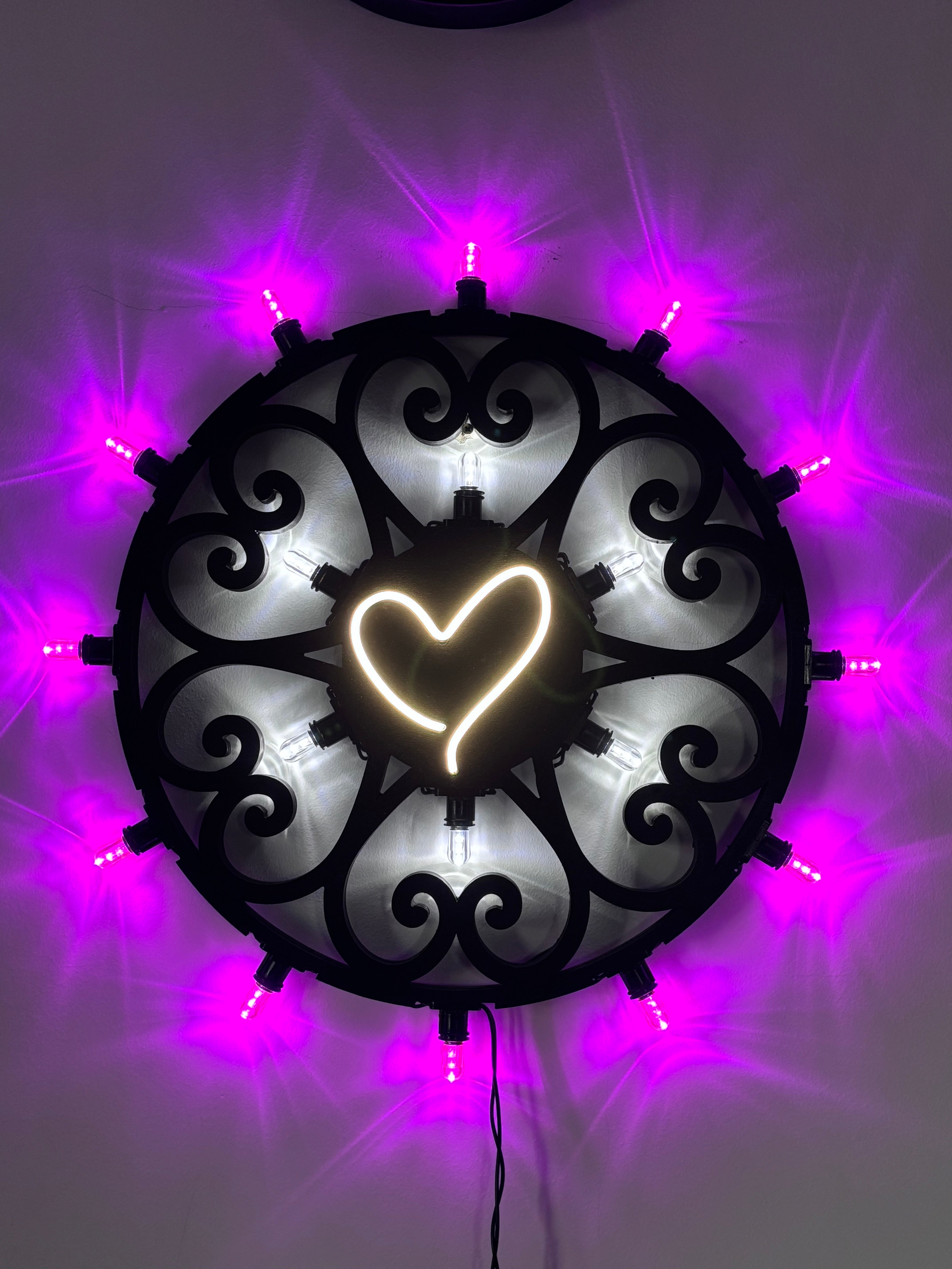 Luminaria Rosone Cuore Led 