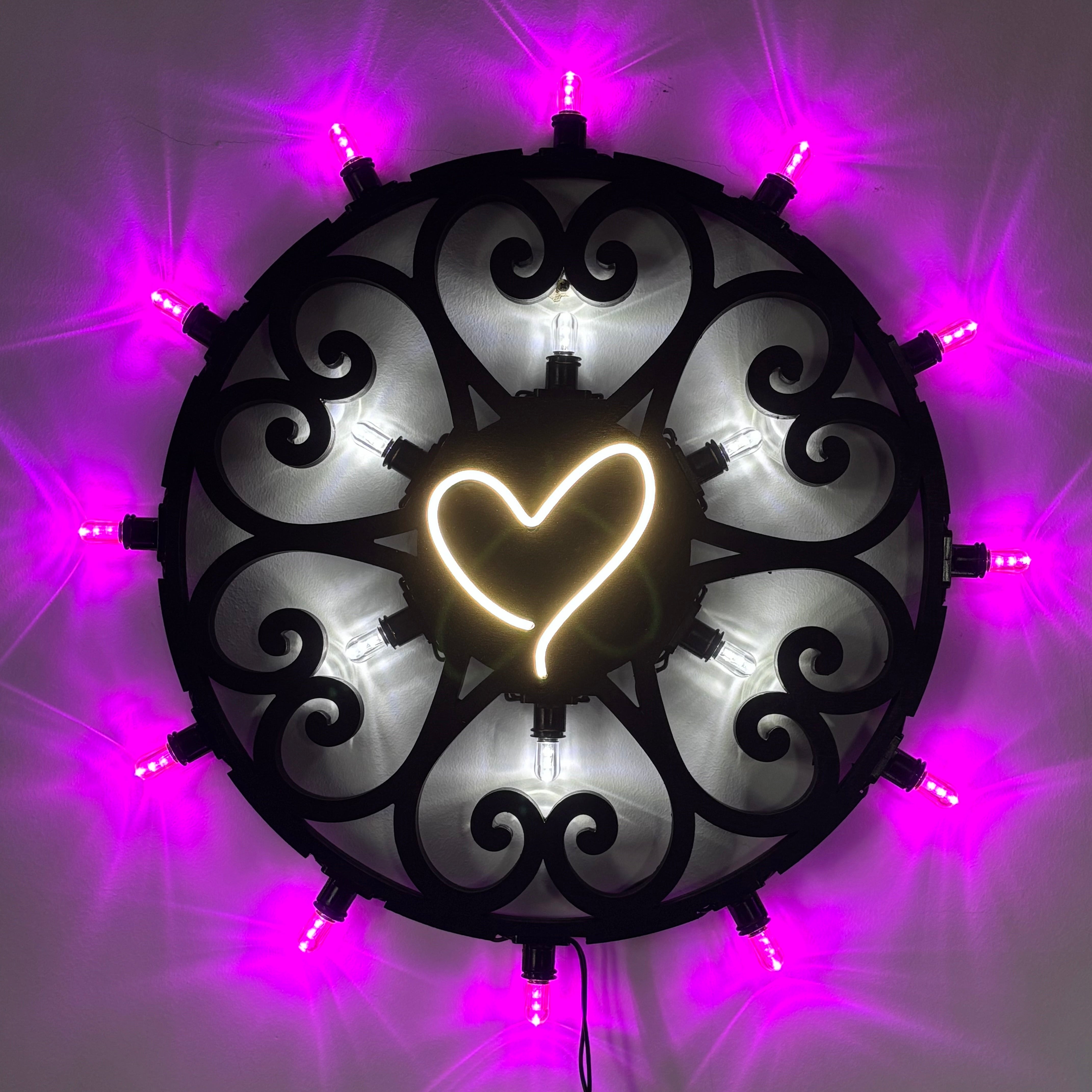 Luminaria Rosone Cuore Led 