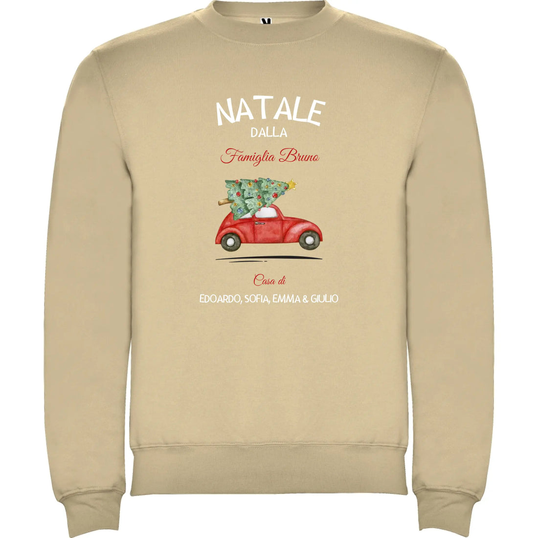 Felpa Natalizia Unisex personalizzabile Natale a Casa 