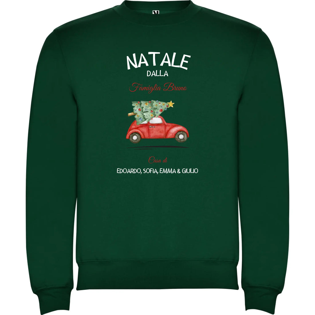 Felpa Natalizia Unisex personalizzabile Natale a Casa 