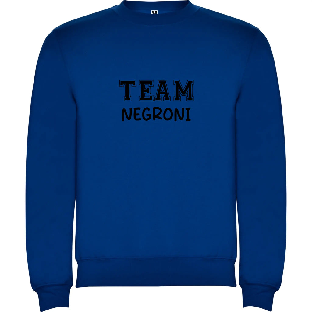 Felpa Team Unisex personalizzabile in stile College 