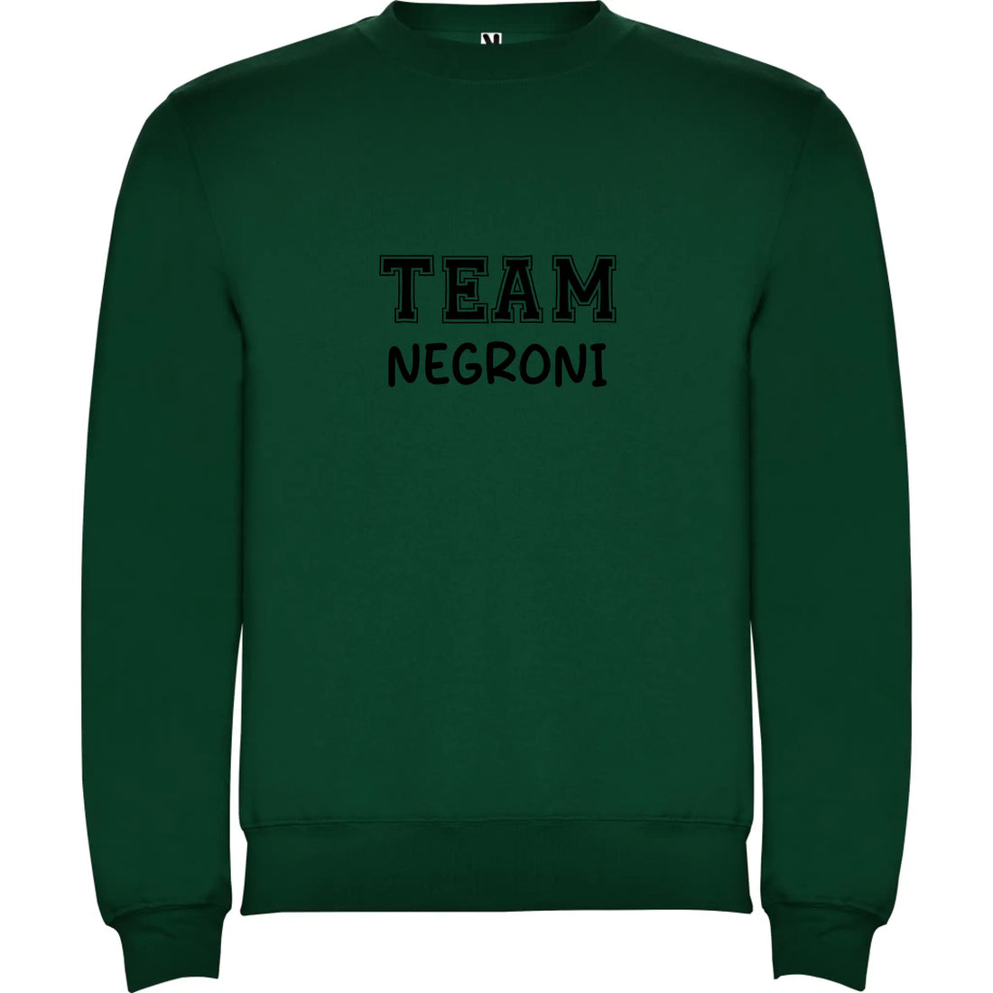 Felpa Team Unisex personalizzabile in stile College 