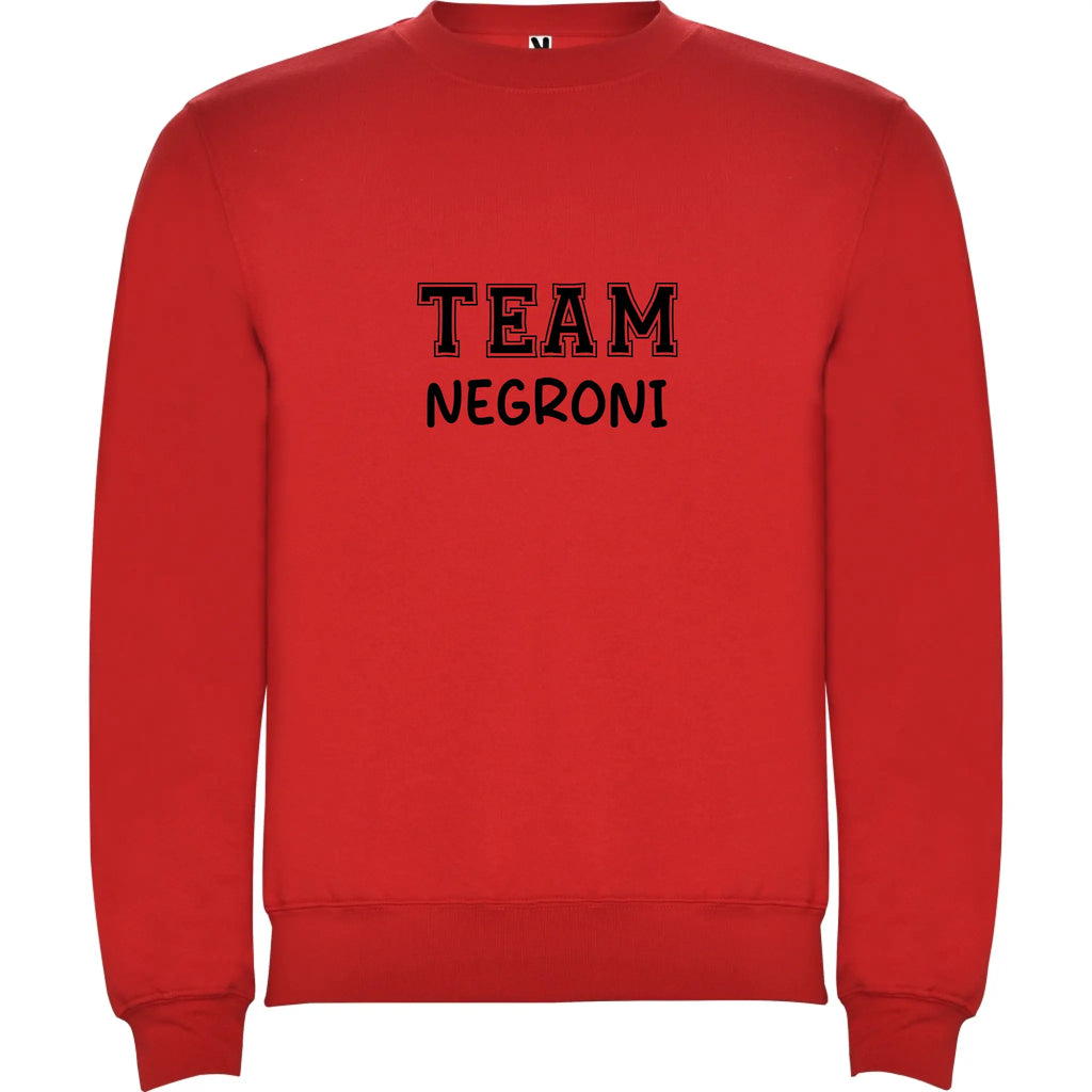 Felpa Team Unisex personalizzabile in stile College 