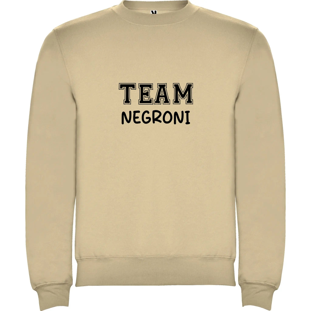 Felpa Team Unisex personalizzabile in stile College 