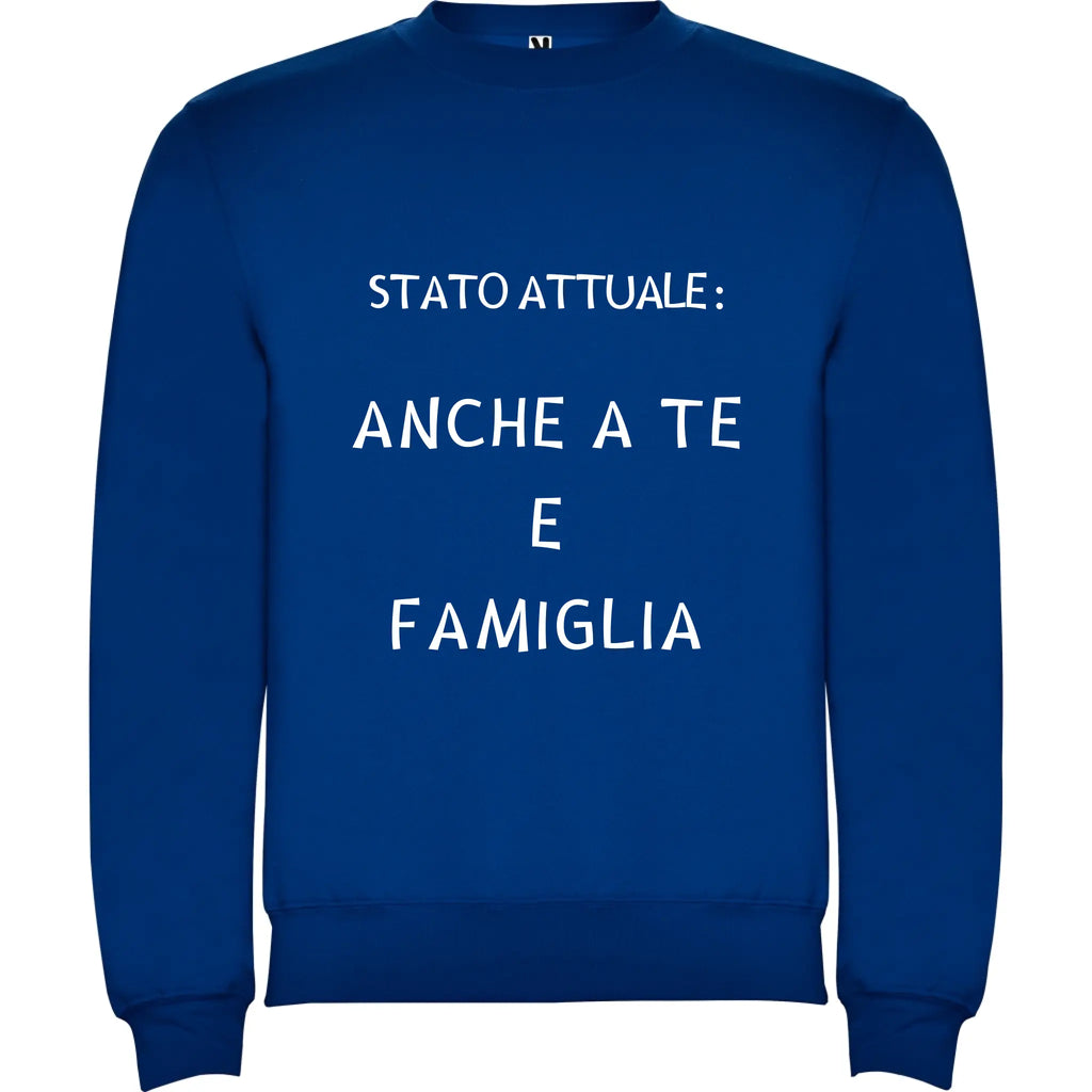 Felpa Unisex personalizzabile Stato Attuale 