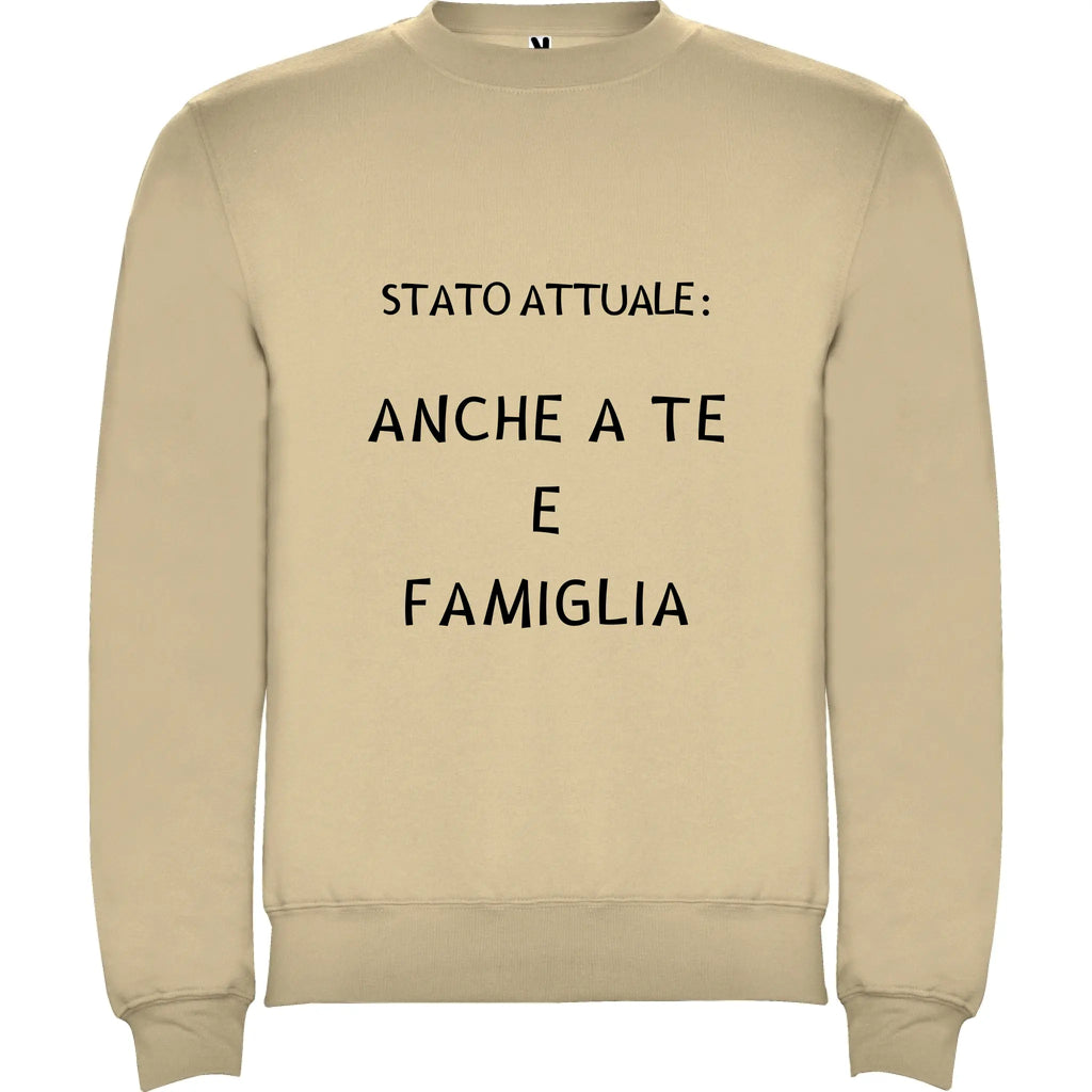 Felpa Unisex personalizzabile Stato Attuale 