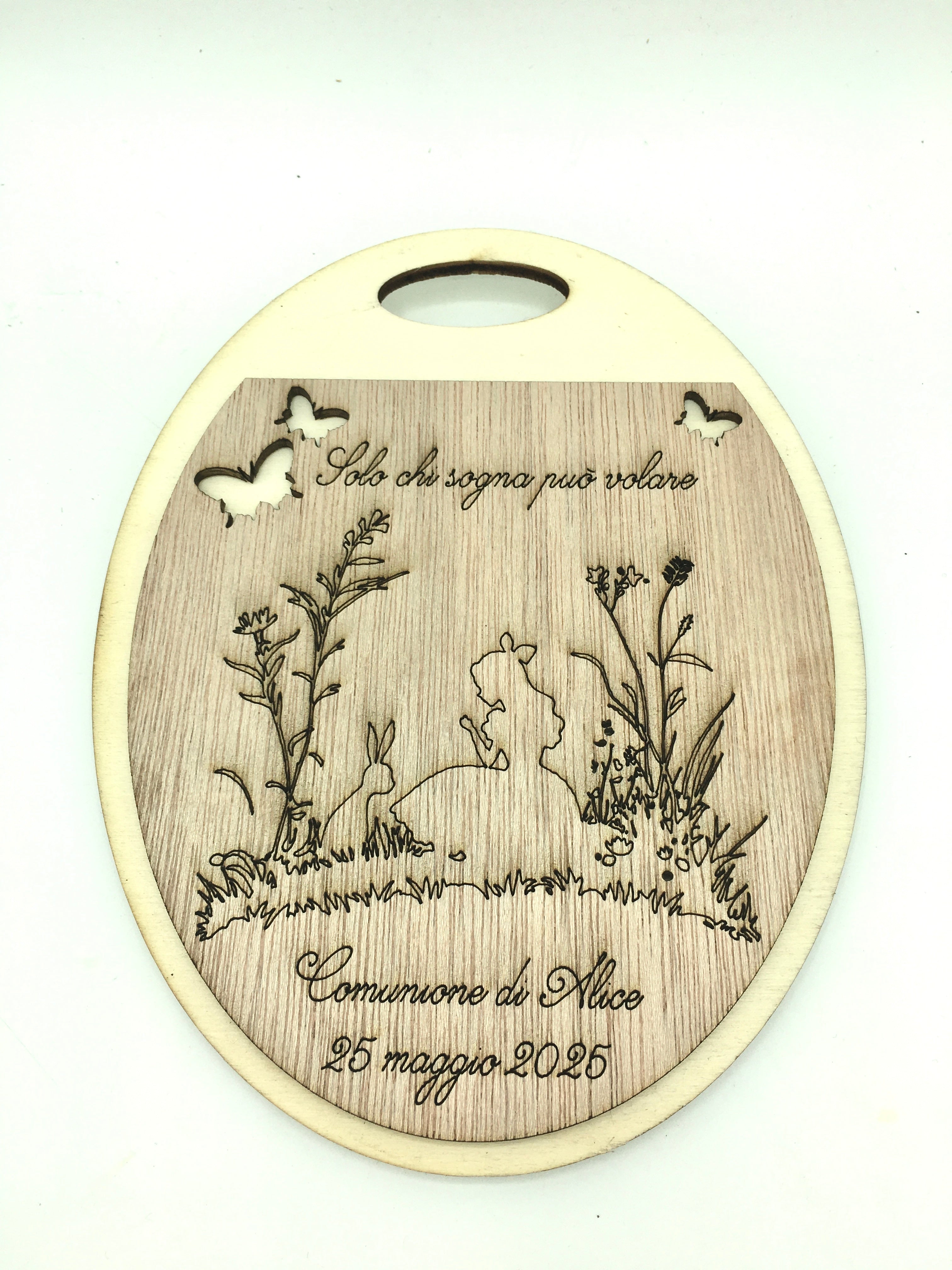 Bomboniera Tagliere Tema Alice Idea's Cottage