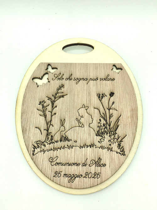 Bomboniera Tagliere Tema Alice Idea's Cottage