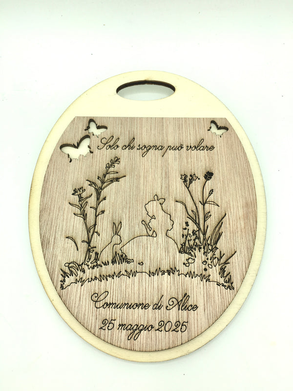 Bomboniera Tagliere Tema Alice