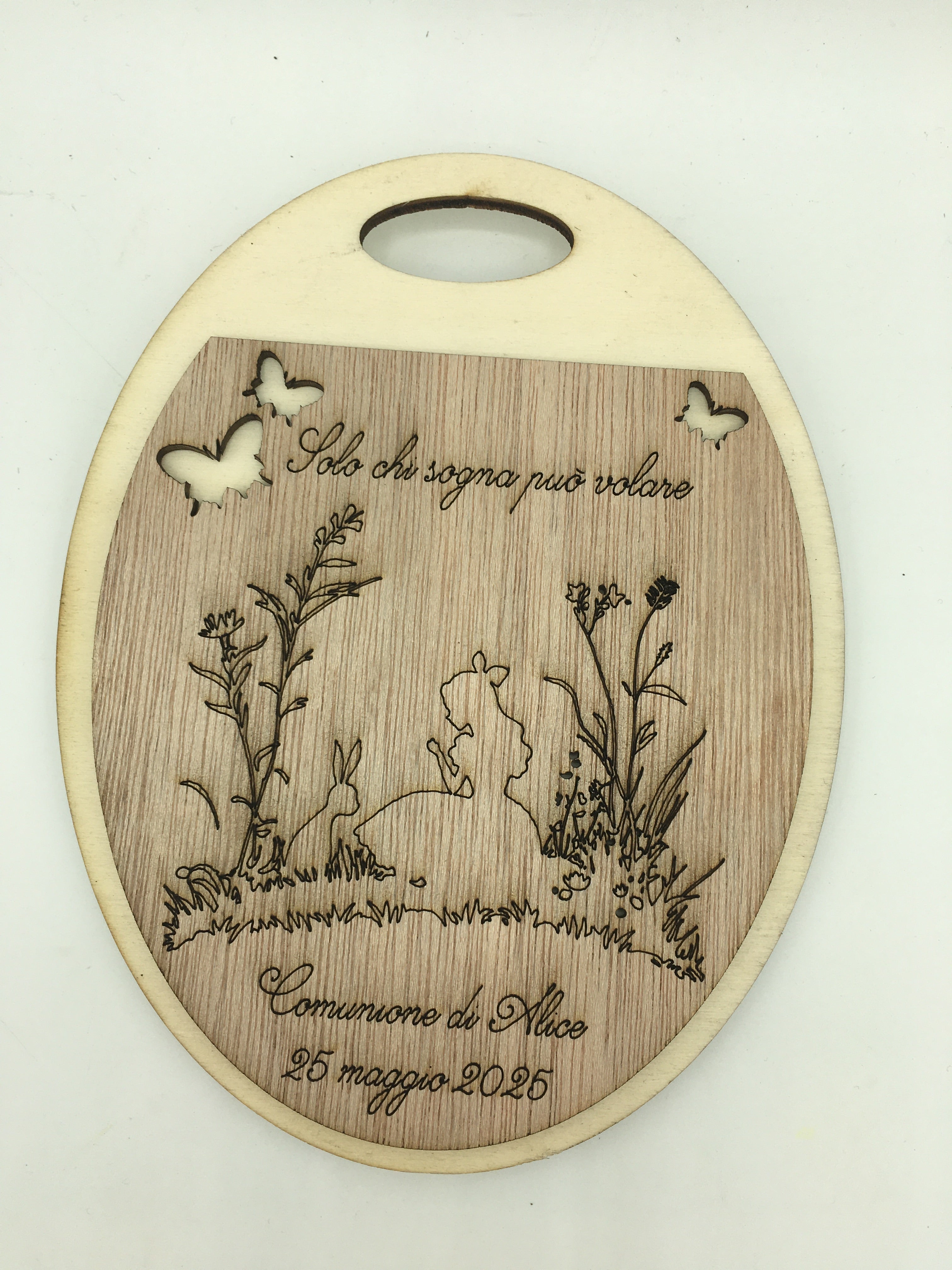 Bomboniera Tagliere Tema Alice Idea's Cottage
