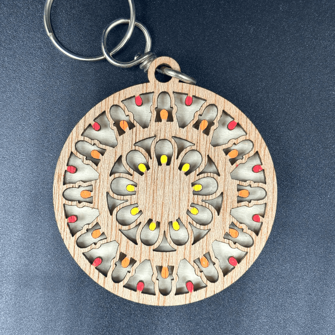 Portachiavi In Legno Luminaria Rosone Santa Croce 