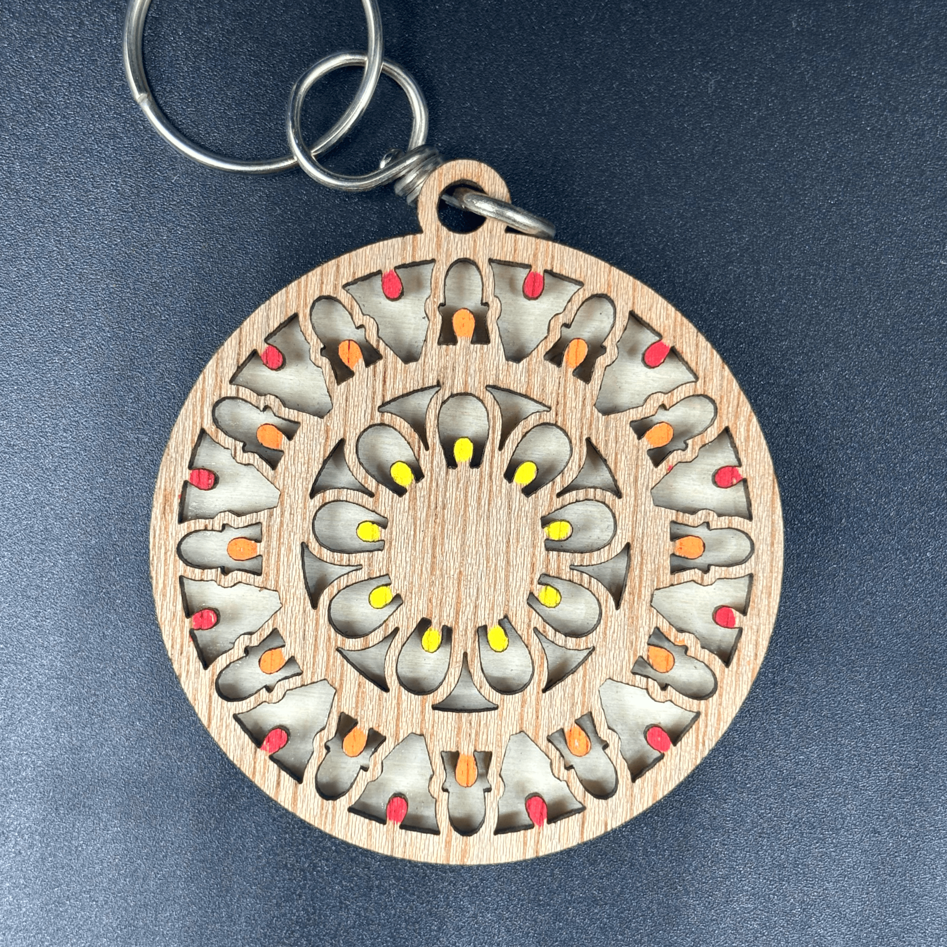 Portachiavi In Legno Luminaria Rosone Santa Croce 