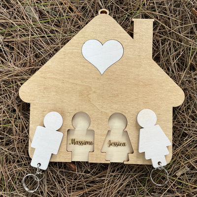 Portachiavi da parete personalizzato Idea's Cottage