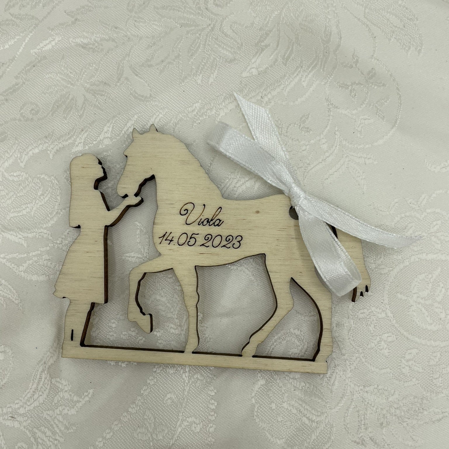 Segnaposto con bambina e cavallo Idea's Cottage