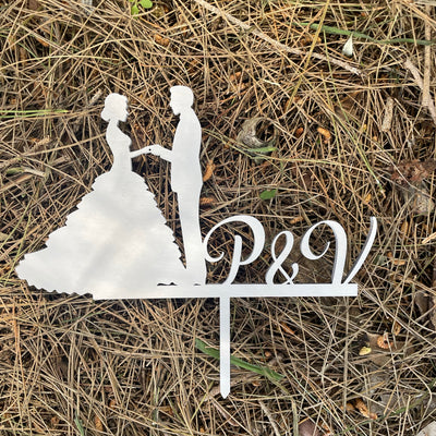 Cake topper con iniziali personalizzabile Idea's Cottage