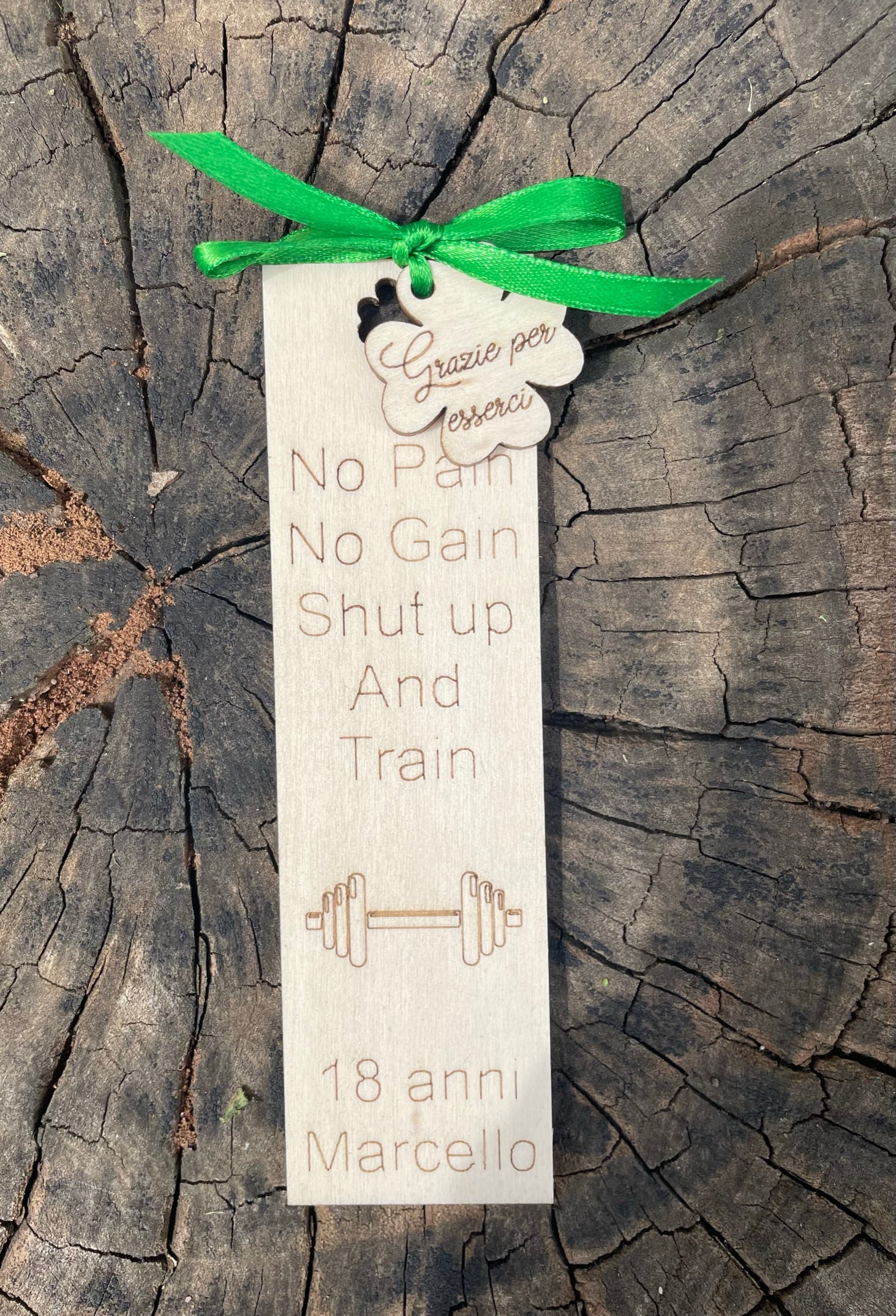 Segnaposto segnalibro con frase personalizzata per compleanno Idea's Cottage